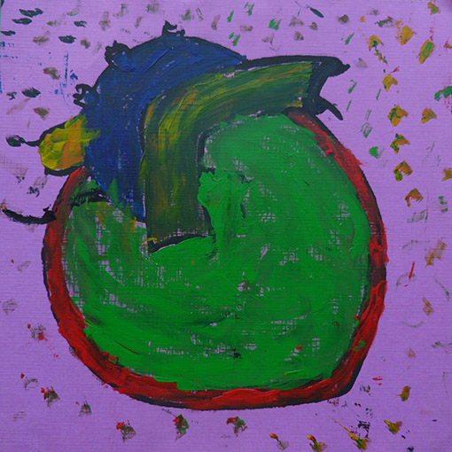 Original heart painting painted by Nytie - Hearts of the World Haiti shop set 32