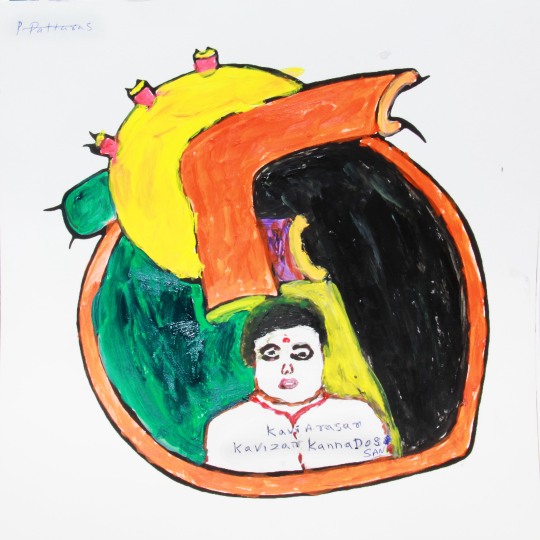 Painted heart artwork from the Hearts of the World Chennai workshop
