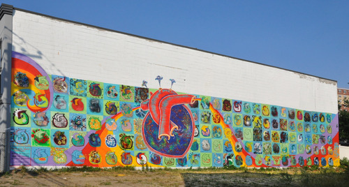 The Rockaway Community Responds to Paint with Poetry – Hearts of the World children's art workshop